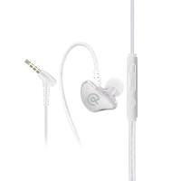 奇联Q3入耳式耳机重低音跑步手机线控耳机通用挂耳式运动音乐耳机