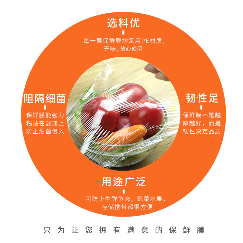 2卷家用透明保鲜膜新料中大号酒店家用保鲜膜塑料包邮