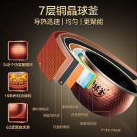 苏泊尔(SUPOR )压力球釜电饭煲4L容量 铜晶球釜内胆 IH电磁加热 压力电饭锅SF40PHC808