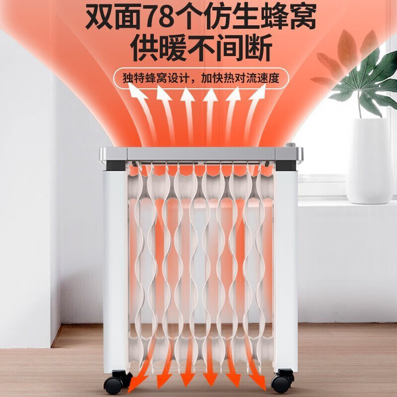 先锋(SINGFUN) CY88M-12/DS1882 3档12片落地式 电暖器 (计价单位:台) 白色高清大图