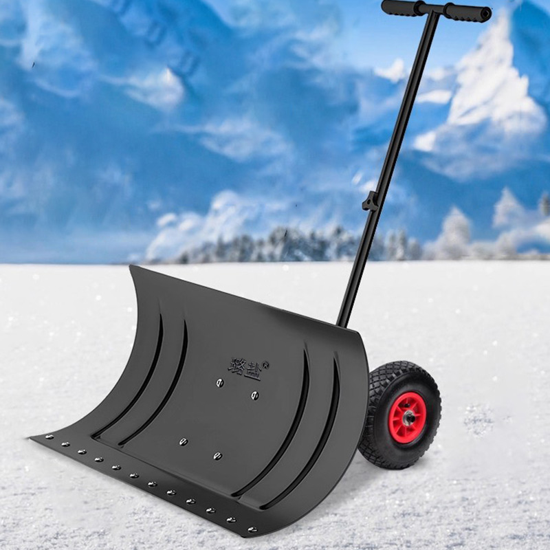 璐盐 除雪车推雪铲 单杆74cm 个高清大图