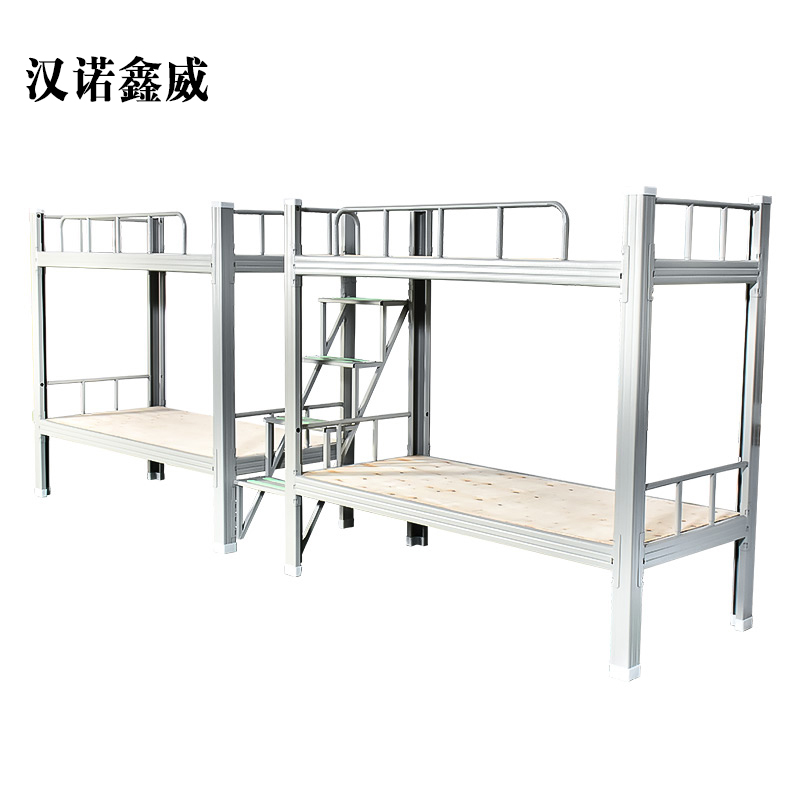 汉诺鑫威不锈钢餐桌连体餐桌椅组合学校食堂员工小吃店快餐桌椅4人6人8人4人位铁架玻璃钢