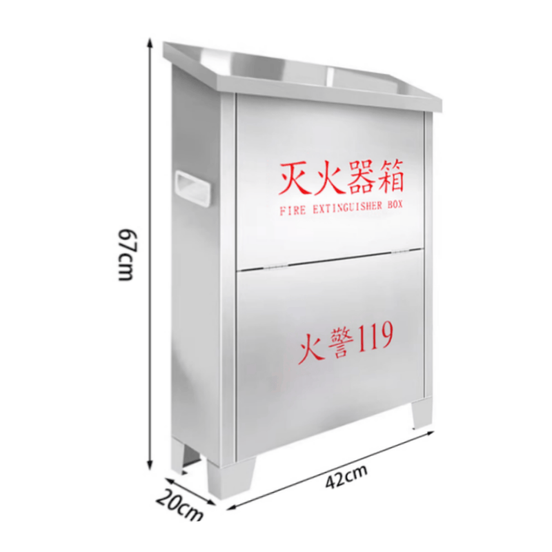 豫龙都不锈钢灭火器箱8kg个高清大图