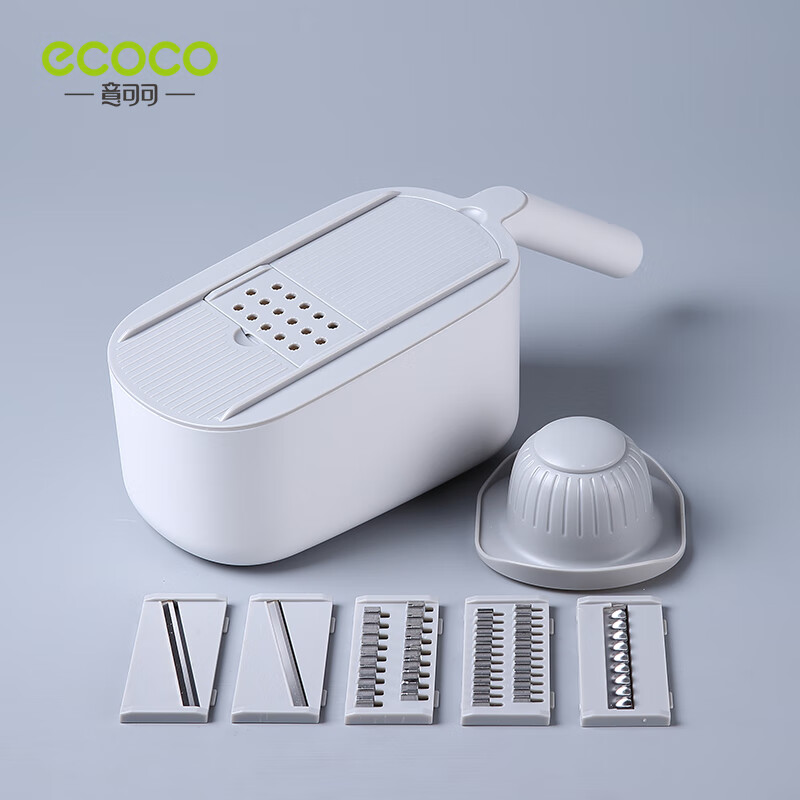 意可可(ecoco)厨房用具多功能切菜器不锈钢土豆切菜神器 蓝高清大图