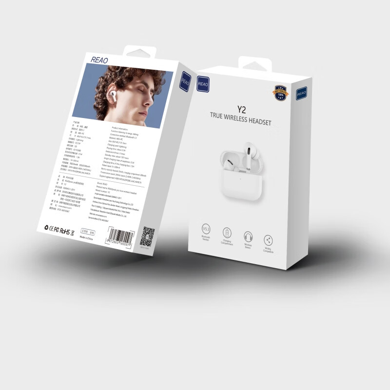 泺澳(REAO)无线蓝牙耳机REAOPODS Pro三代Y2 白色