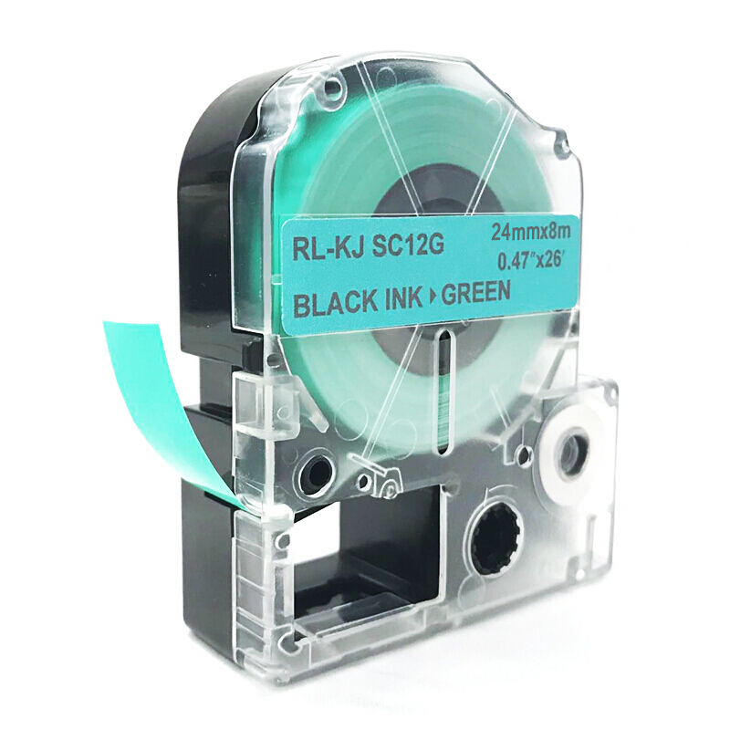 扬帆耐立(YFHC) 锦宫SC24G标签色带(绿底黑字/24mm) 适用SR230C/230CH/530C/550C