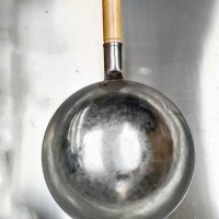 宝宝辅食奶锅手工锻打铁锅小炒锅煎蛋不粘锅小型单人燃气灶适用|直径17圆底带锅架