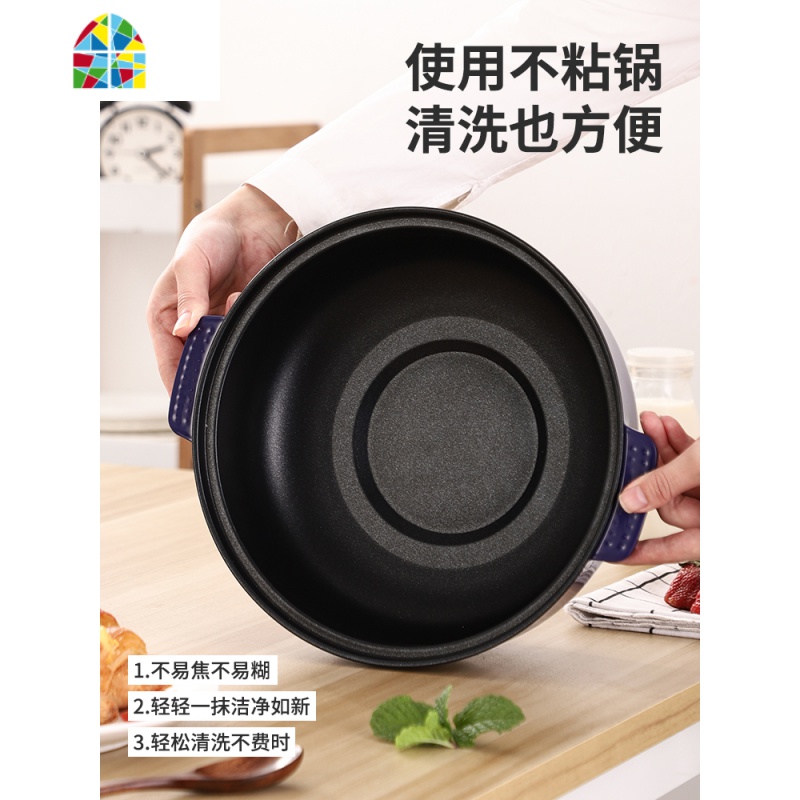 电蒸锅小型蒸笼锅蒸锅具小煮锅大容量蒸锅多功能家用双层汤锅插电 FENGHOU 20CM紫罗兰儿童用收藏送礼高清大图