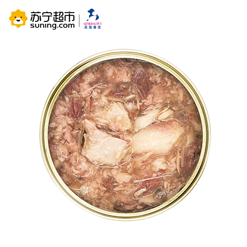 英国普宠（GENERAL PET）吞拿鱼牛肉口味猫罐头80g