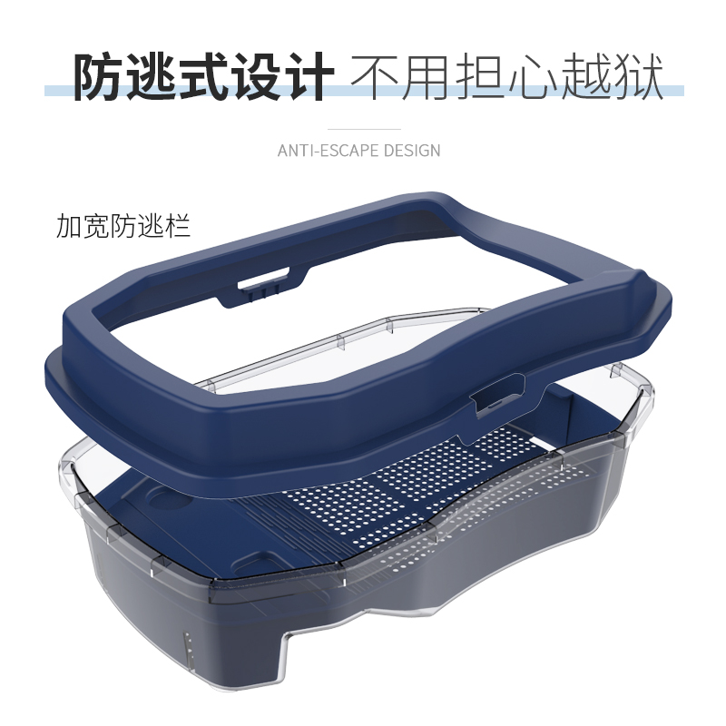 乌龟缸带晒台乌龟别墅造景家用养乌龟专用缸大型水陆缸乌龟盆高清大图