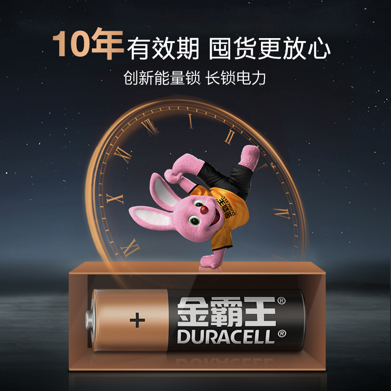 金霸王 5号碱性电池 40粒装 干电池 1.5V 鼠标空调电视电风扇遥控器电池儿童玩具汽车博朗耳温枪额温枪AA