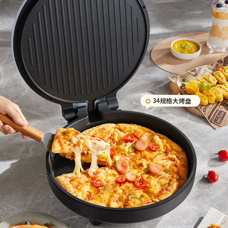 利仁电饼铛家庭用加大加深双面加热家用电饼档烙LR-J3440高清大图