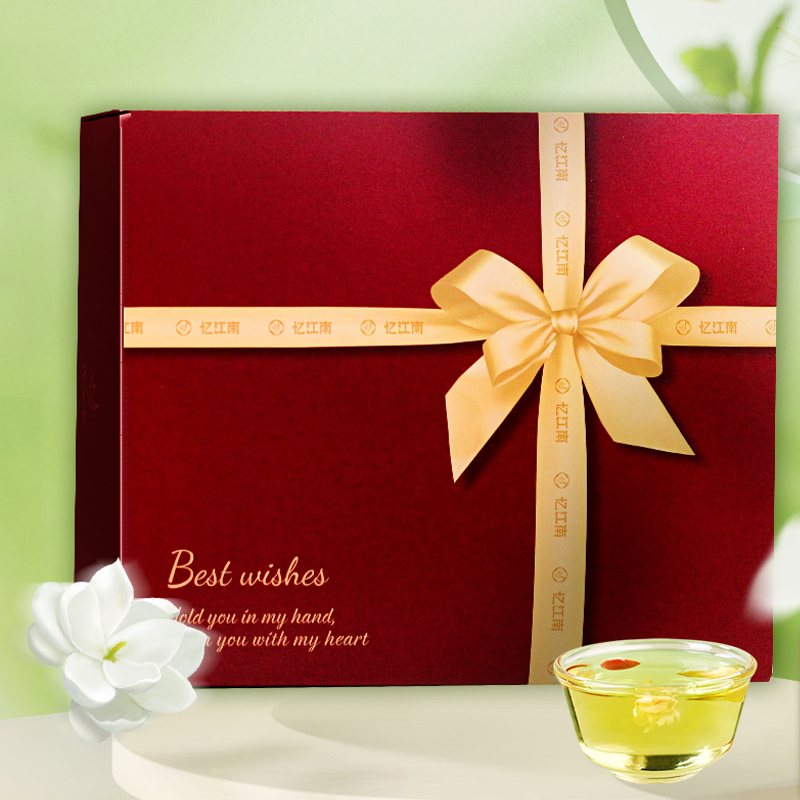 忆江南 愚余斋菊花雪梨茉莉花 花颜茶180g高清大图