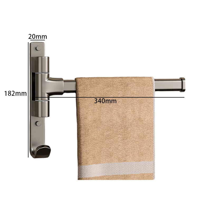 豫汉迎毛巾架多杆 单杆毛巾架340*20*182mm个