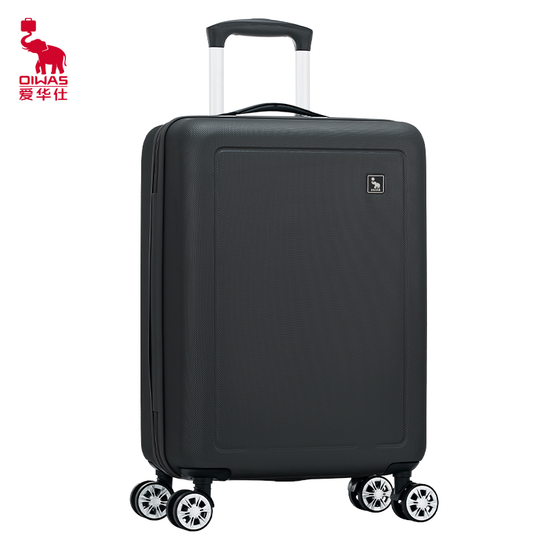 爱华仕(OIWAS) 时尚商务 飞机轮拉杆箱 旅行出差密码箱OCX6770A-24黑色旅行箱行李箱高清大图