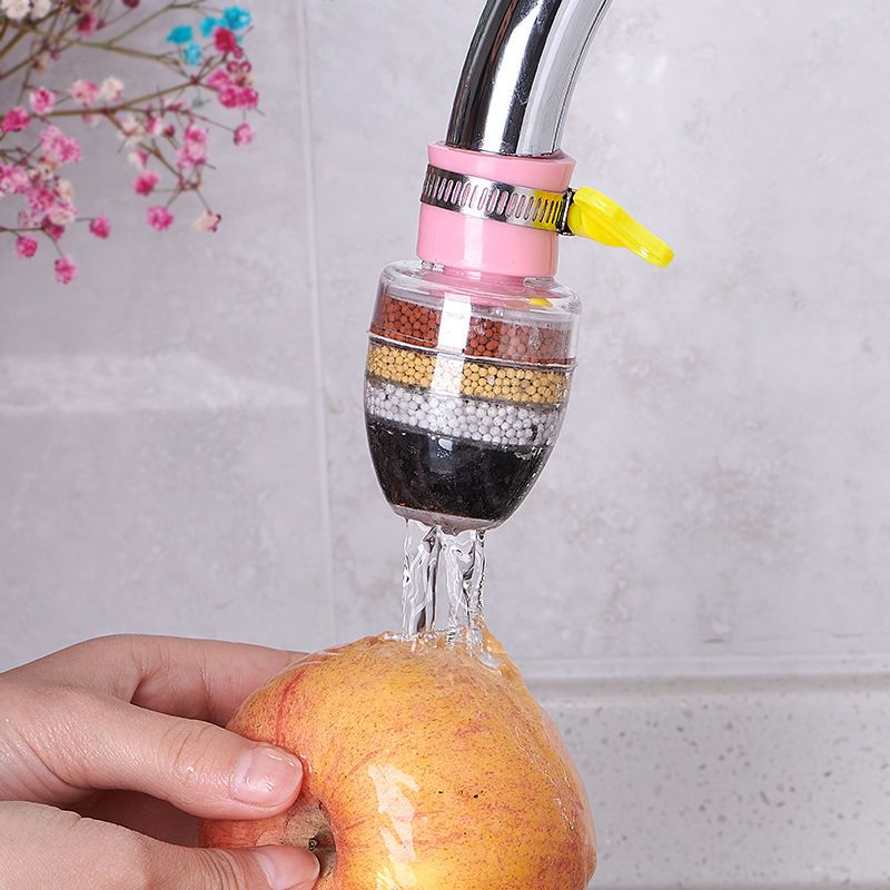 麦饭石滤水器滤芯水龙头小型家用过滤器磁化自来水防溅除沙花洒厨
