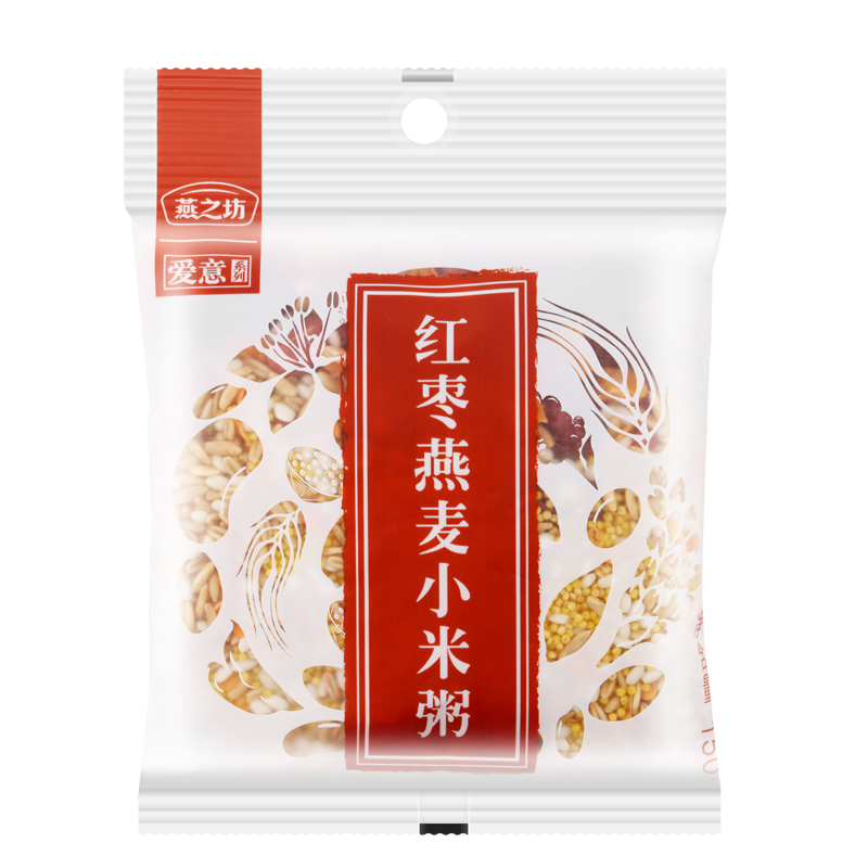 燕之坊五谷杂粮粥150g*10袋组合(绿豆*2+五黑*2+紫薯*2+红枣*2+红豆*2)五谷杂粮粗粮营养粥早餐组合原材料高清大图