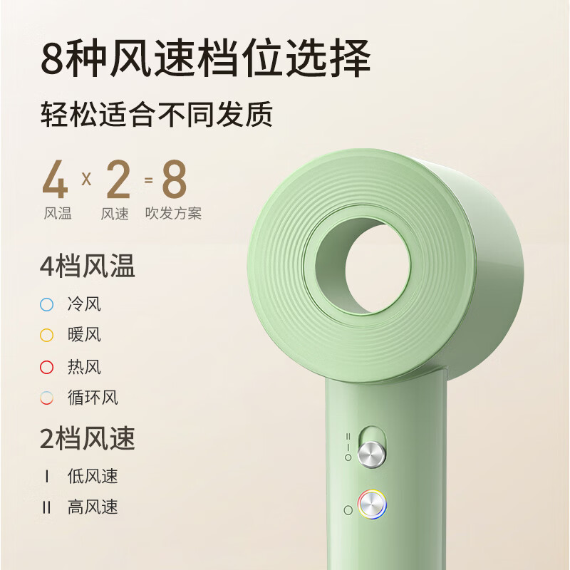 超人(SID)电吹风 HD1685绿色高清大图