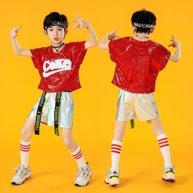 儿童啦啦队运动会服装男女童街舞爵士舞蹈中小学生六一合唱演出服