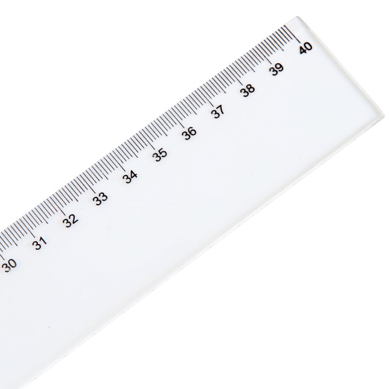 得力(deli) 塑料直尺学生尺子文具绘图 40cm 6240