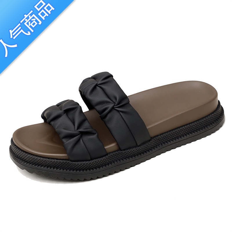 SUNTEK时尚休闲拖鞋女夏季外穿2023年新款仙女风舒适百搭沙滩凉鞋大码4尚高清大图