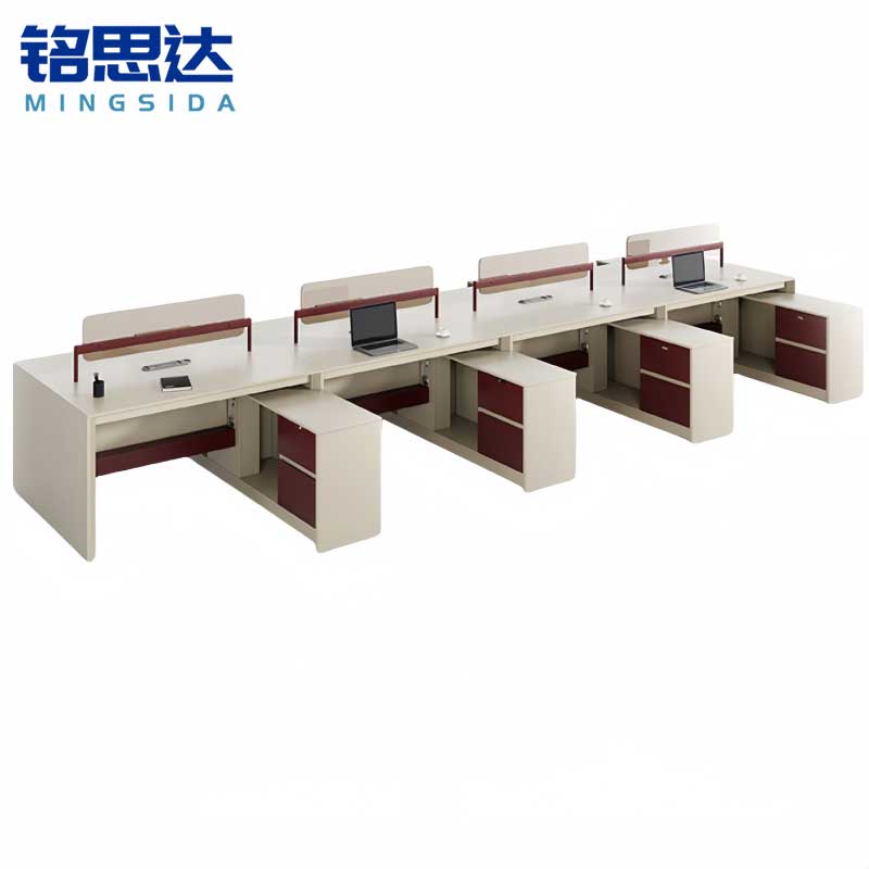 铭思达屏风工位5.6米八人位张