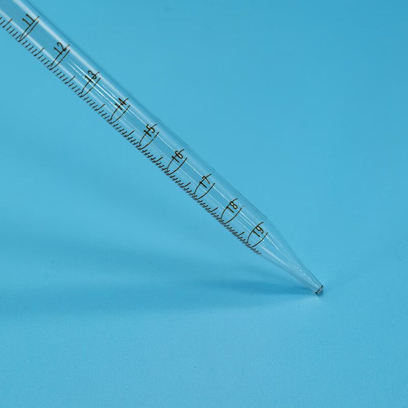 冰禹AB40231玻璃刻度吸管滴管长吸管具环标吸管刻度吸量管移液管5ML(非A级)