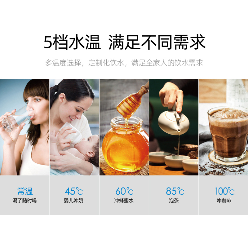 恬净(Tendge)净水器 TG-G8末端壁挂式温热型管线机 即热式饮水机无内胆开水器