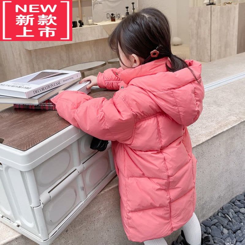 可莉允女童羽绒服2022新款两岁女宝宝冬装中长款棉袄婴儿童加厚羽绒棉衣棉服图片
