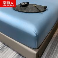 南极人(NanJiren) 家纺 100支新疆长绒棉床笠单件全棉纯棉床罩三件套儿童床单床垫套床罩