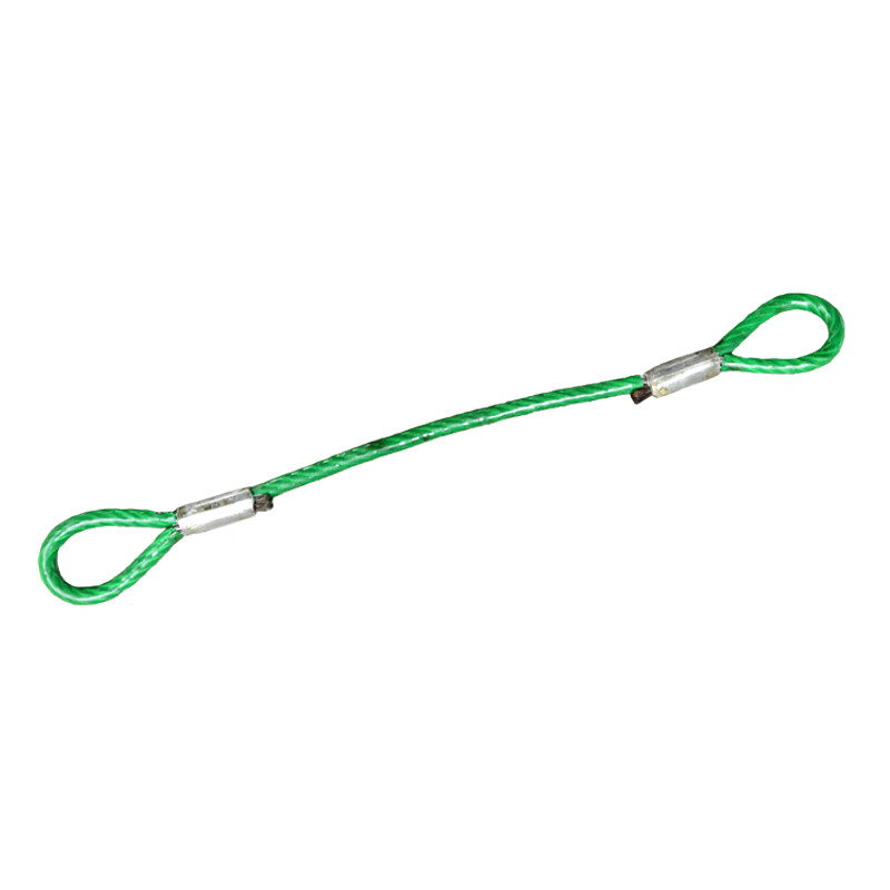 安赛瑞 包塑钢丝绳索具4.5m 光亮包胶涂塑钢丝绳 φ20mm 承重20T 单位:件