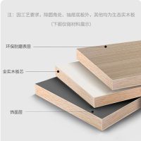 奶油风白色电视柜茶几组合简约现代实木轻奢悬空电视机柜客厅地柜