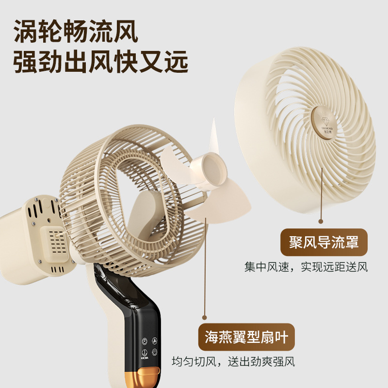钻石牌电风扇 家用机械立式宿舍摇头办公电扇定时落地扇 机械款-浅云白(XHS-2302)高清大图