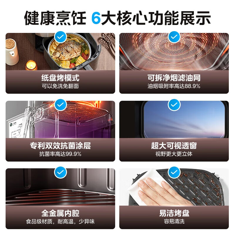 美的(Midea)电火锅8升分体式专用锅火锅烤鱼锅煎烤炖煮多功能锅电煮锅涮肉锅家用多用途锅MC-HGS382702高清大图