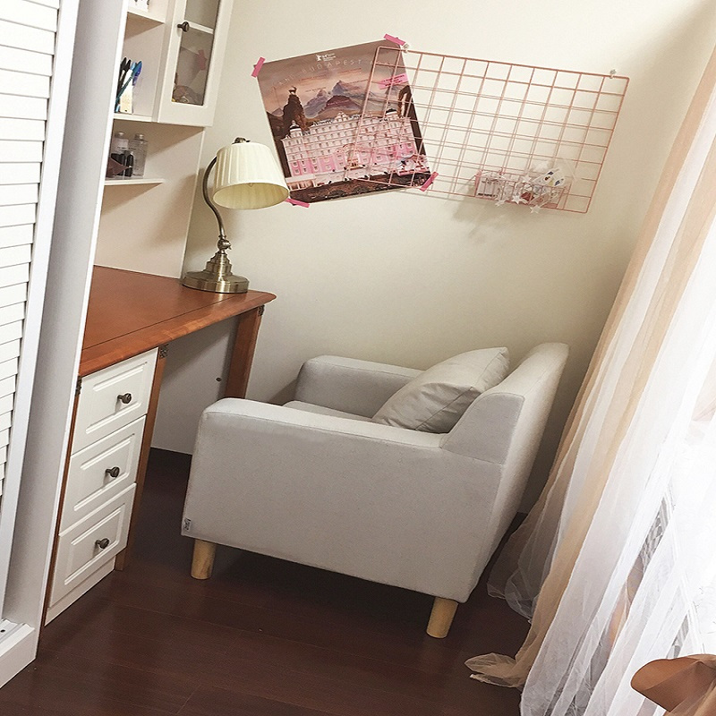 单人沙发卧室房间小沙发符象小户型北欧迷你单个沙发简易小型沙发