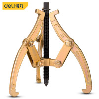得力(deli) 三爪拉马可调式起拔器多功能轴承拆卸汽修工具拔轮器 10寸 DL-S10