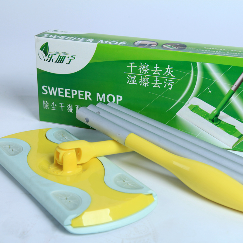 家柏饰(CORATED)同SWIFFER E 干+湿两用轻便拖把 静电除尘纸吸尘纸平板拖把