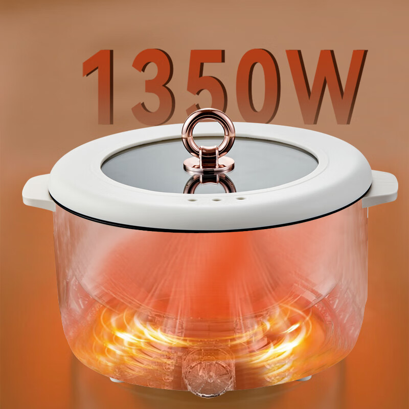 艾贝丽 多功能电火锅5L ABL-HG53 米白色高清大图