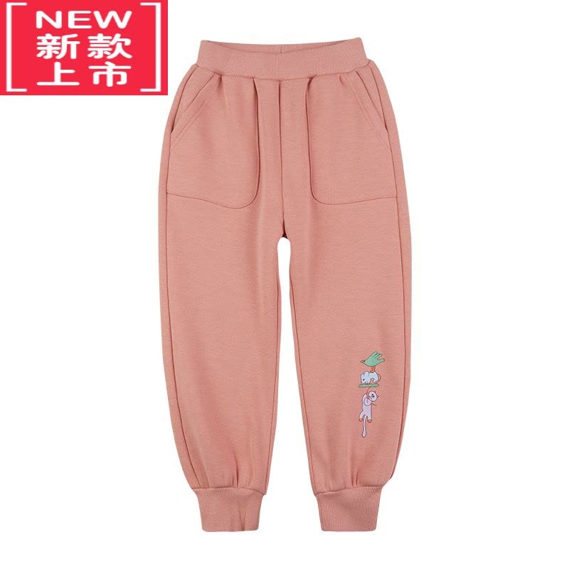 可莉允2022冬季 儿童裤子加绒卫裤新款下装加厚保暖运动长裤冬装保暖裤图片