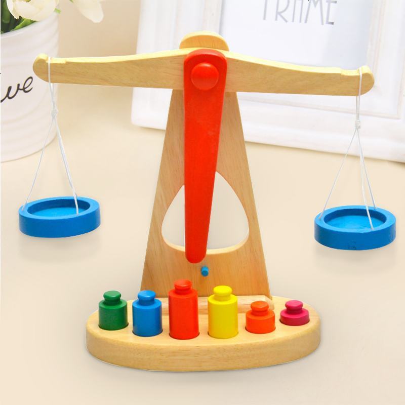 趣益趣(quyiqu)积木smm-tp67 儿童早教益智木制启蒙平衡天平秤幼儿园