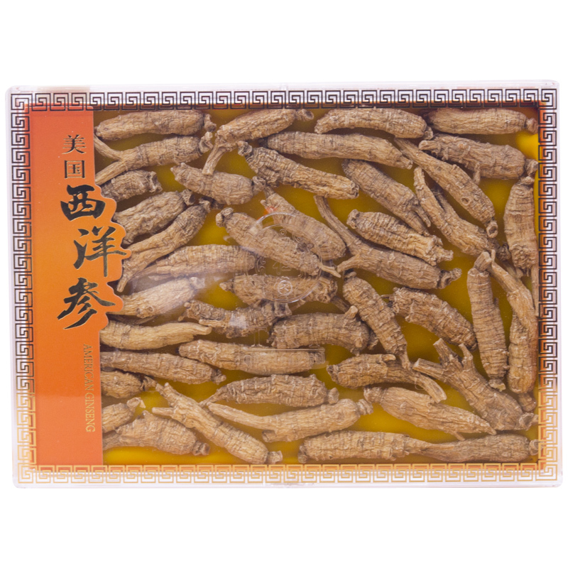 同仁堂总统牌美国西洋参2#原尾泡/90g参段自行切片打粉皆宜
