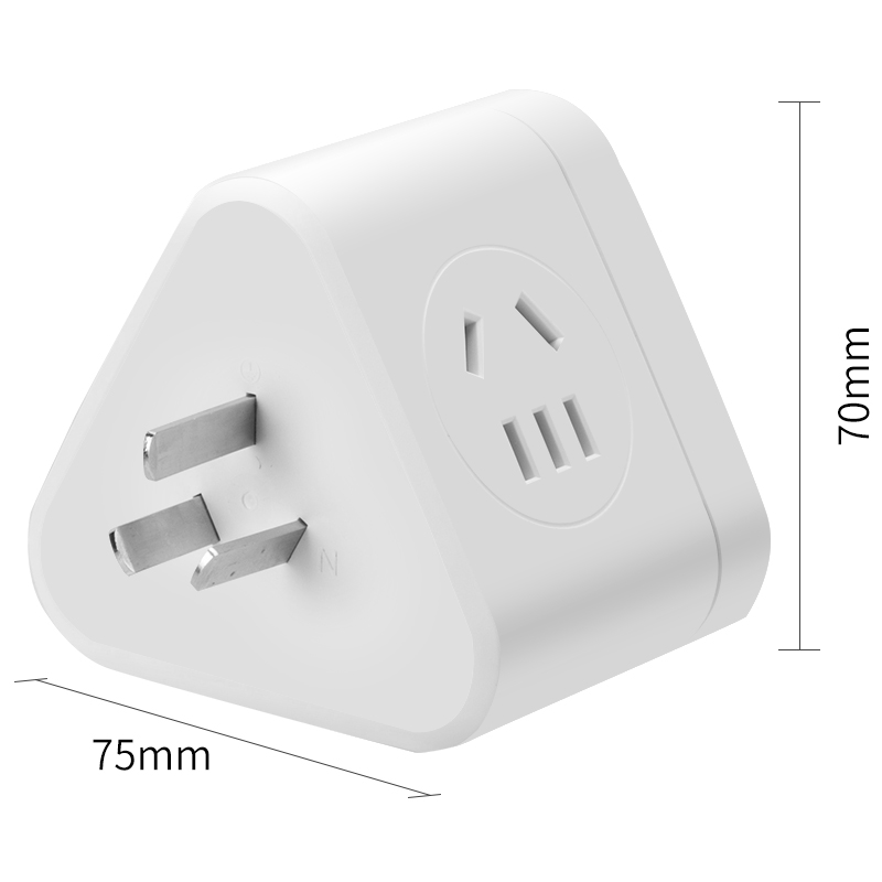 得力 18322 电源转接器3插位+3口USB插座插线板插排接线板拖线板高清大图