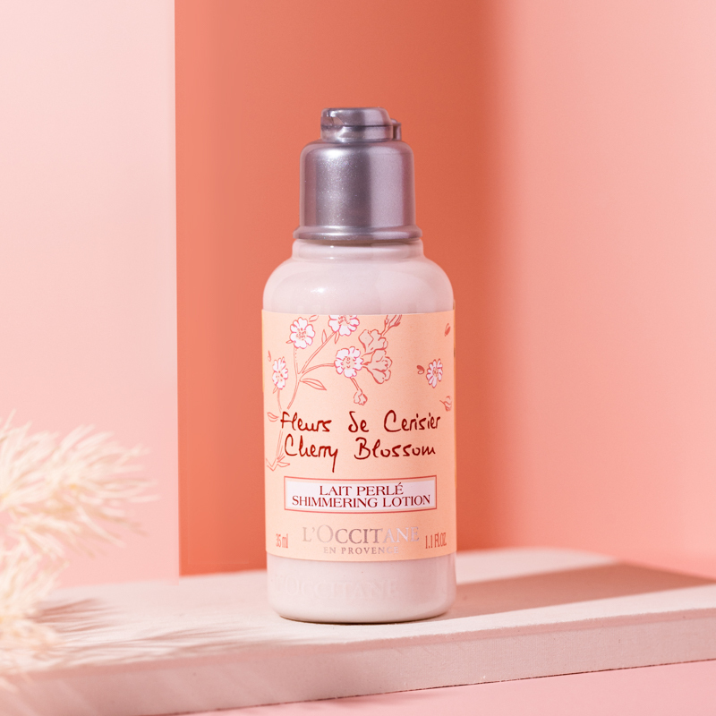 欧舒丹loccitane甜蜜樱花沐浴露35ml润肤乳35ml小样装旅行装保湿滋润