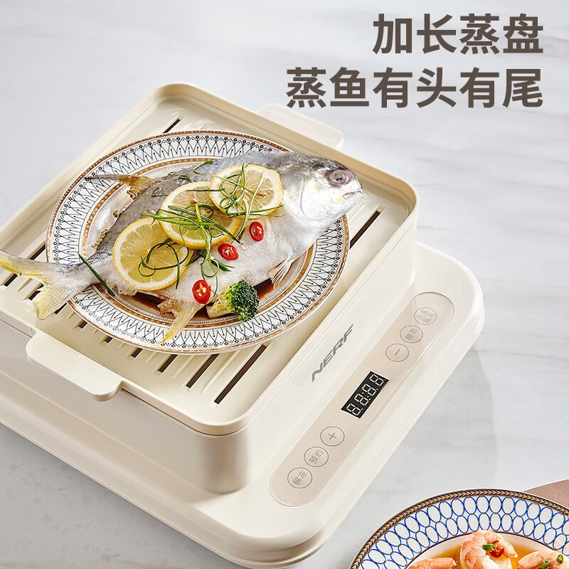 拉尔弗( Nerf) 20L三层大容量电蒸锅 AEM-DZG8高清大图