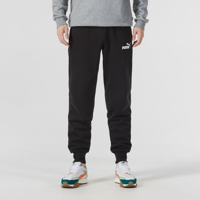 彪马(PUMA)男裤新款束脚运动裤内里加绒长裤针织卫裤抽绳长裤855577-57 ZP 855577-57/黑色 L