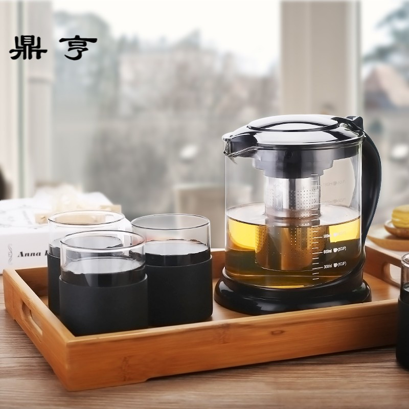 鼎亨泡茶壶家用玻璃水壶耐高温过滤耐热大号大容量泡茶器加厚茶具