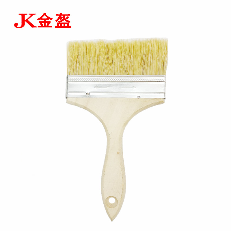 金盔纯猪鬃毛油漆刷毛刷6寸/把高清大图