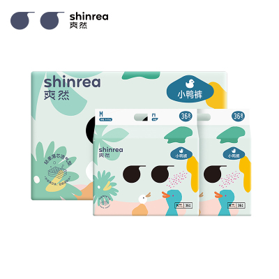 爽然(shinrea)大吸量轻薄S3纸尿裤/尿不湿M72片(6kg-11kg)(国产)
