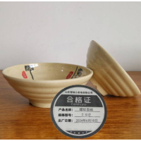 万允 密胺中式螺纹面碗7.5寸/个(7.5寸)