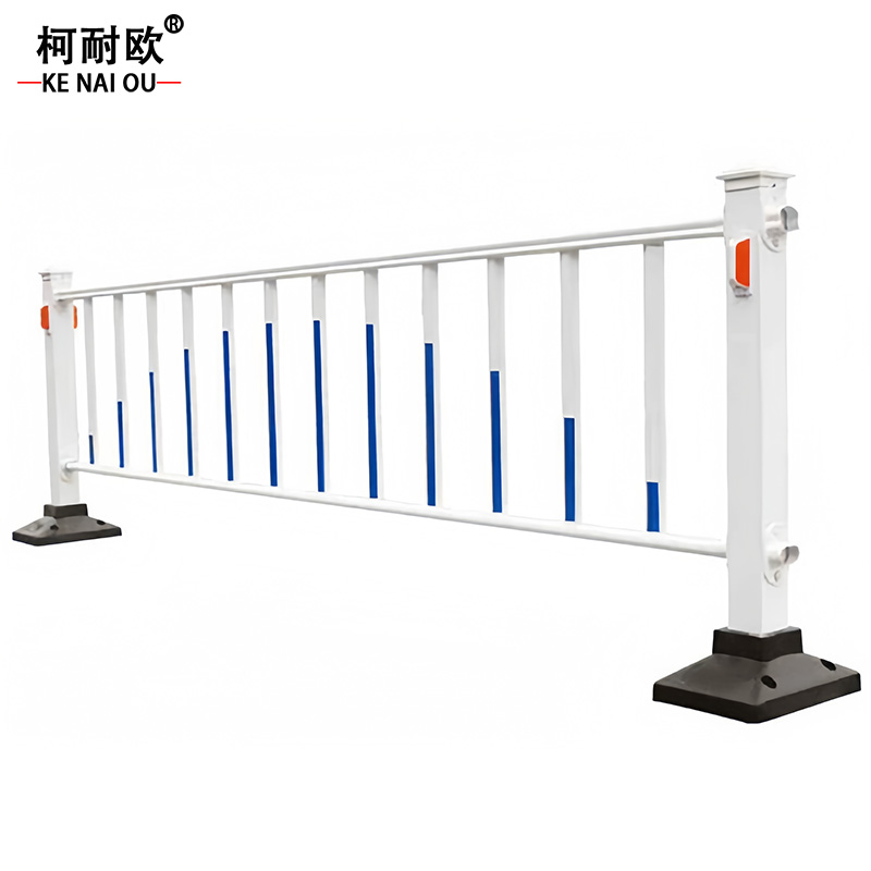 柯耐欧 防护栏 玻璃钢管式伸缩围栏 市政道路护栏 组高清大图